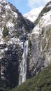 Devils Punchbowl Waterfall in ArthurÃÂ¢Ã¢âÂ¬Ã¢âÂ¢s Pass National Park, New Zealand. Royalty Free Stock Photo